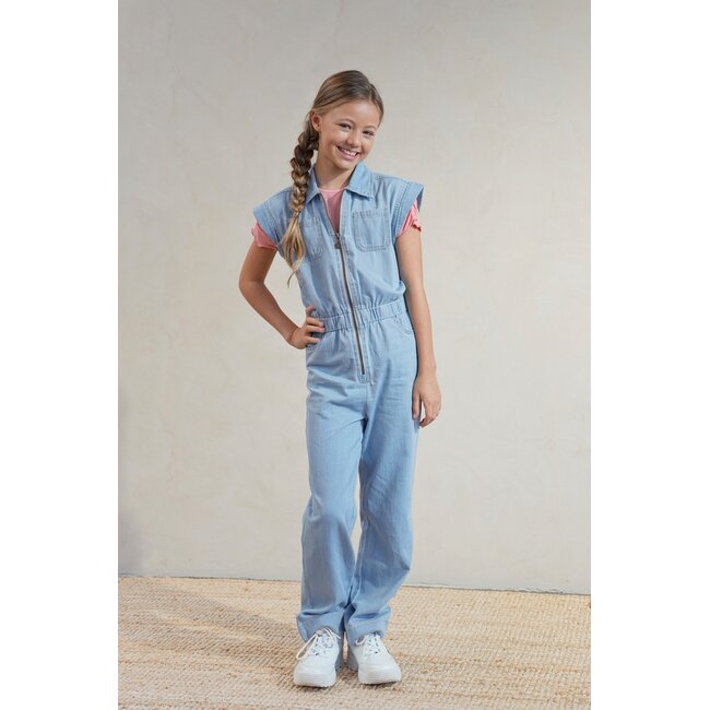 Bodi Flo girls chambrey jumpsuit 181 lt denim