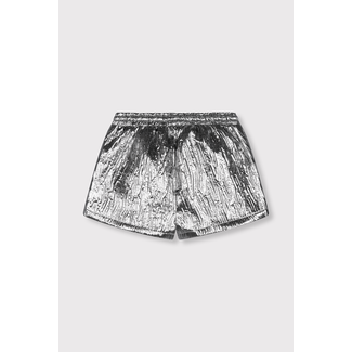 Alix the Label Kids Woven Silver Short Silver