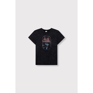 Alix the Label Kids Knitted Band T-Shirt Chacoral Grey