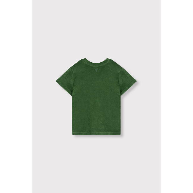 Kids Knitted Terry T- Shirt Green
