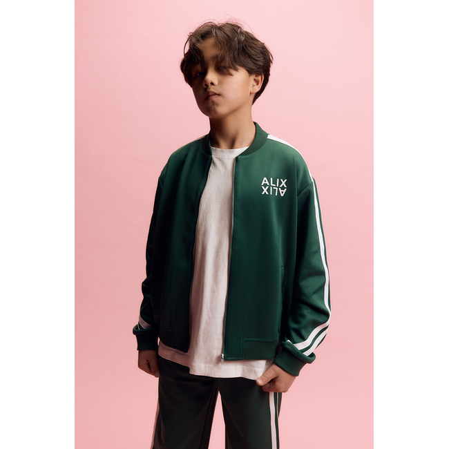 Kids Knitted Training Cardigan Green