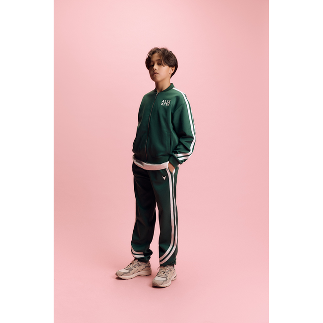 Kids Knitted Training Cardigan Green