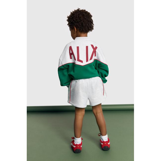 Kids Knitted Sporty Jacket Green