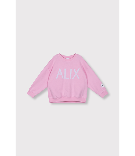 Alix the Label Kids Knitted On Tour Sweater Pink