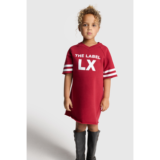Alix the Label Kids Knitted Sporty Sweatdress  Cerise