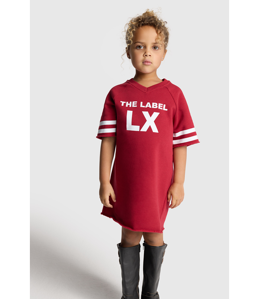 Alix the Label Kids Knitted Sporty Sweatdress  Cerise