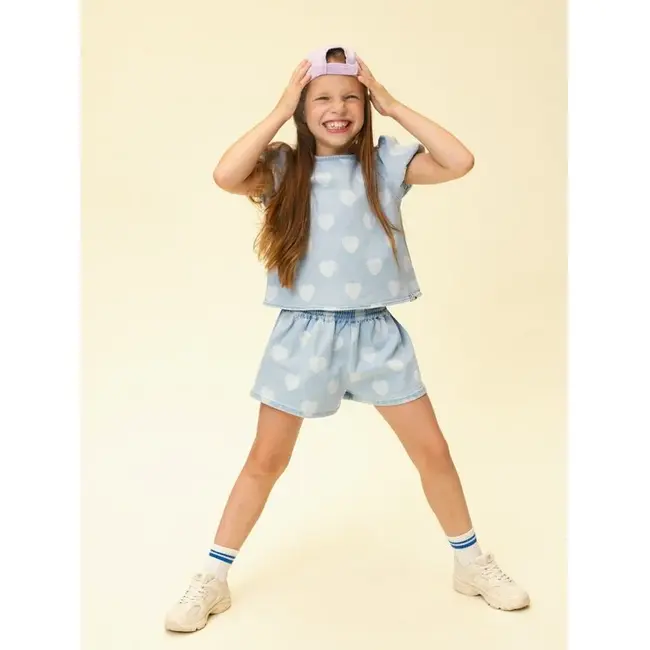 Little Heart Denim Shorts 997 Heart denim