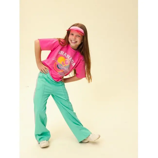 Little Sweat Pants Wide leg 303 bright green