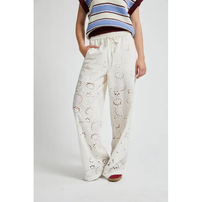 Vosges Ebroidery Trouser Off White