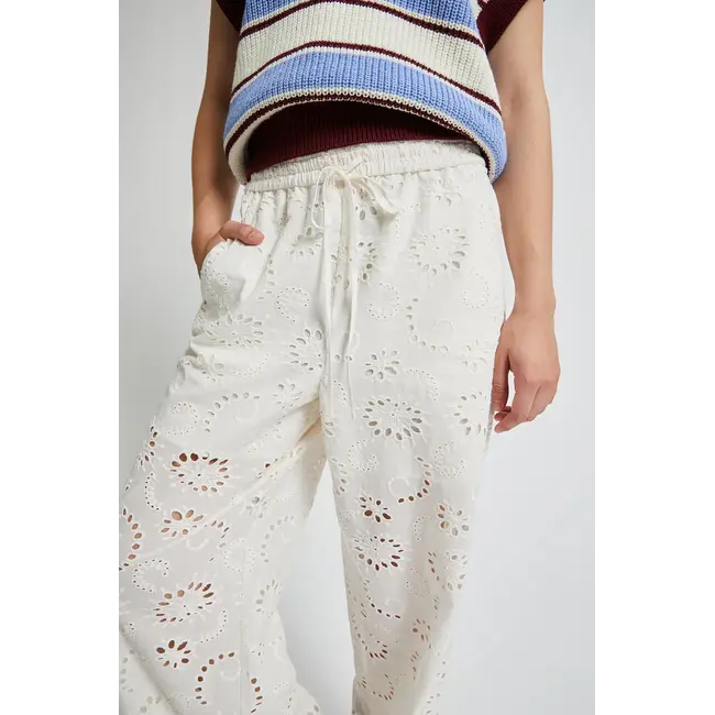 Vosges Ebroidery Trouser Off White