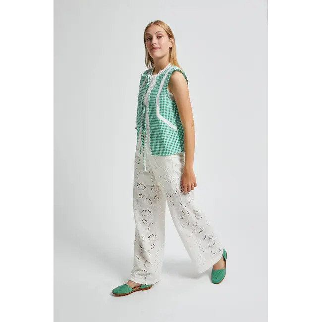 Vosges Ebroidery Trouser Off White