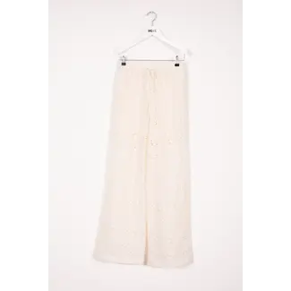Indee Vosges Ebroidery Trouser Off White