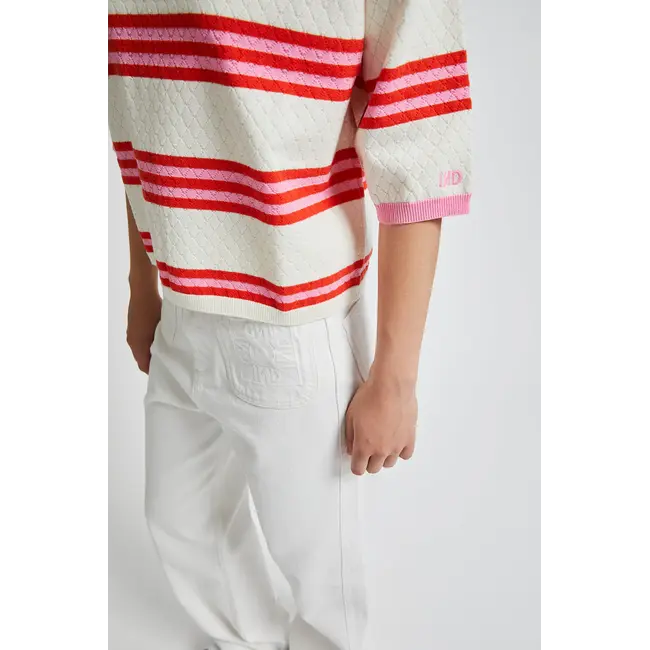 Velvet Pullover Off White