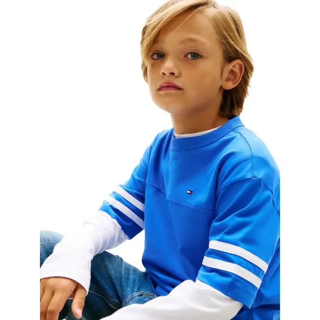 VARSITY STRIPES T-SH, C6H C6H Empire Blue