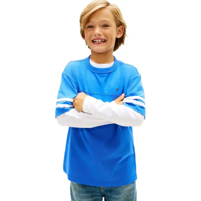 VARSITY STRIPES T-SH, C6H C6H Empire Blue