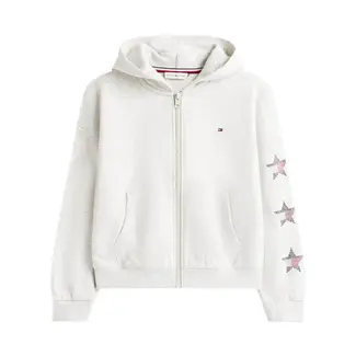 Tommy Hilfiger STAR ZIP THROUGH HOO, P09 P09 Light Grey Heather