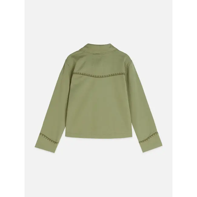 Embroidered jacket 300 DARK GREEN Oil Green