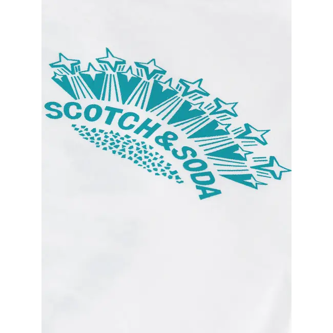 Front and back regularfit Tshirt 101 WHITE/PASTEL Bright White