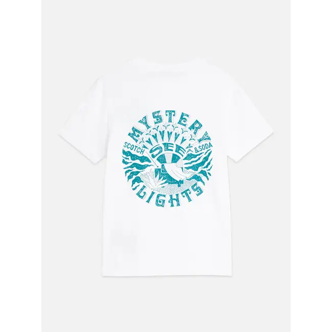 Front and back regularfit Tshirt 101 WHITE/PASTEL Bright White