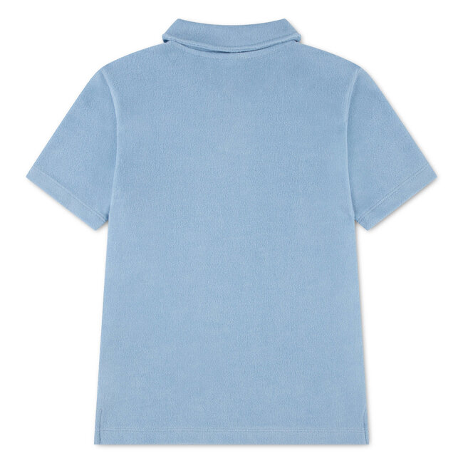 KNIT TOP/ POLO/ Chambray