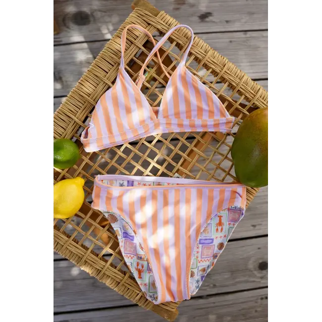 Talia Flo girls reversible triangle 959 Summer