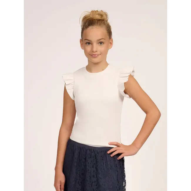 Eef Rib Top 2000 Off White