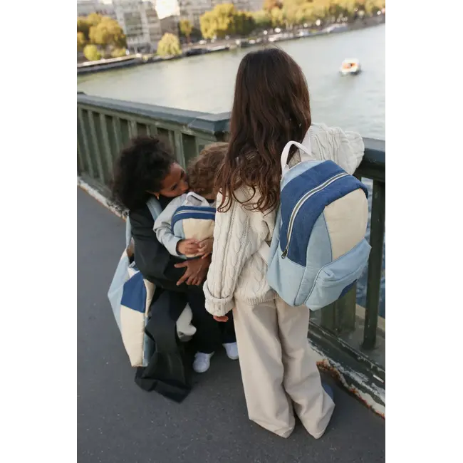 Patchwork Midi Rugzak Denim