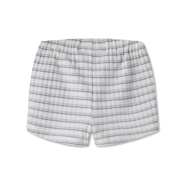 NBMHALDUR Loose Shorts coconut Milk/Dusty blue