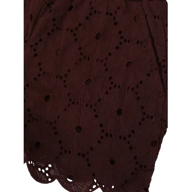 10sixteen lace shorts 424 Chocolate