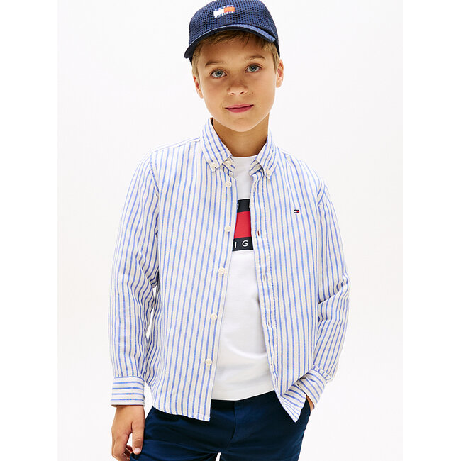 LINEN BLEND STRIPED, C6H C6H Empire Blue Stripe