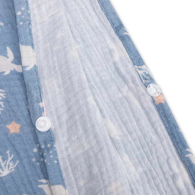 Beach Poncho - Blue - Coral Bliss