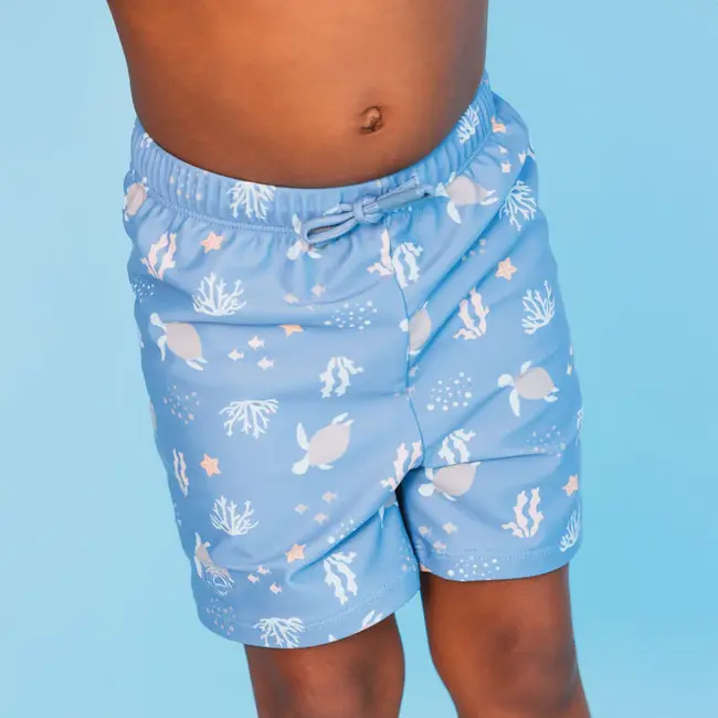 Swim Shorts-Multicolor-Coral Bliss