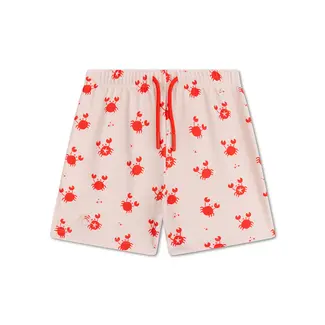 Swim Essentials Swim Shorts-Red/Beige-Crabby