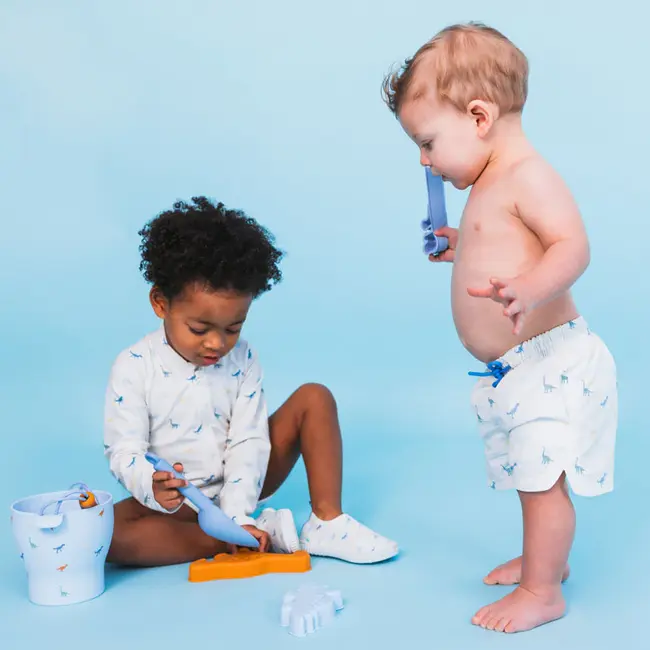 Swim Shorts-Multicolor-Dino