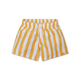 Swim Essentials Swim Shorts-Yellow/White-Flow