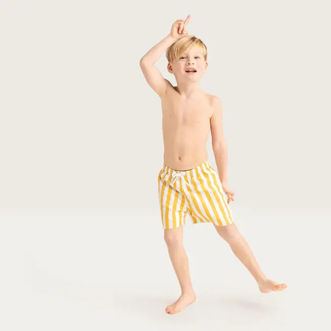 Swim Shorts-Yellow/White-Flow