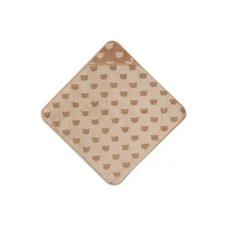 Jollein Badcape Badstof Jacquard Teddy Bear