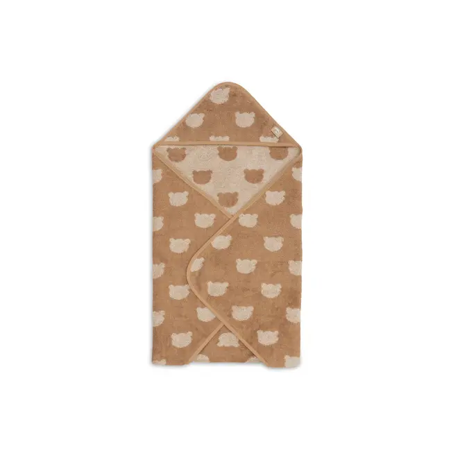 Badcape Badstof Jacquard Teddy Bear