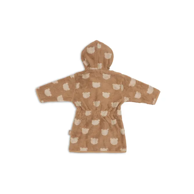 Badjas Badstof 1-2 jr jaquard teddy bear