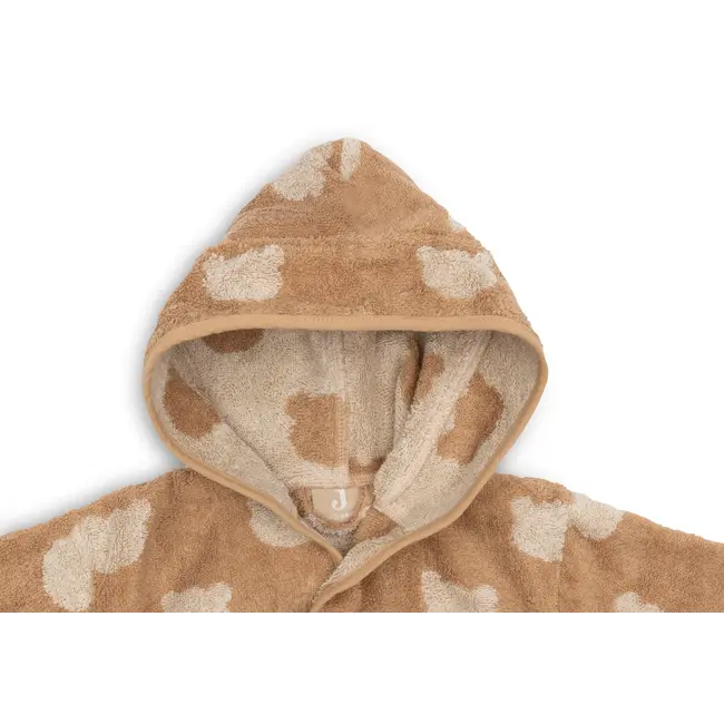 Badjas Badstof 1-2 jr jaquard teddy bear