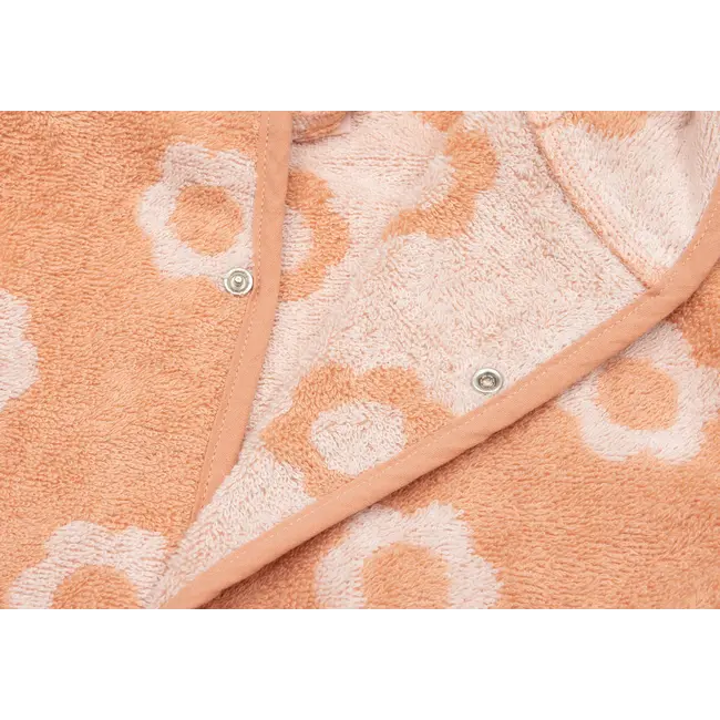 Badjas Badstof 1-2 jr jaquard Flower