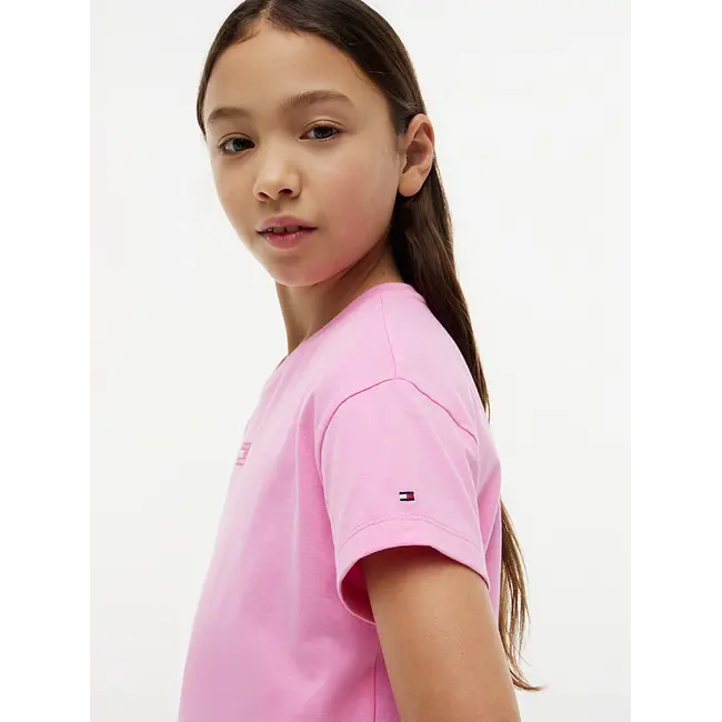 TONAL FLAG TEE S/S, TOU/Pink Daisy
