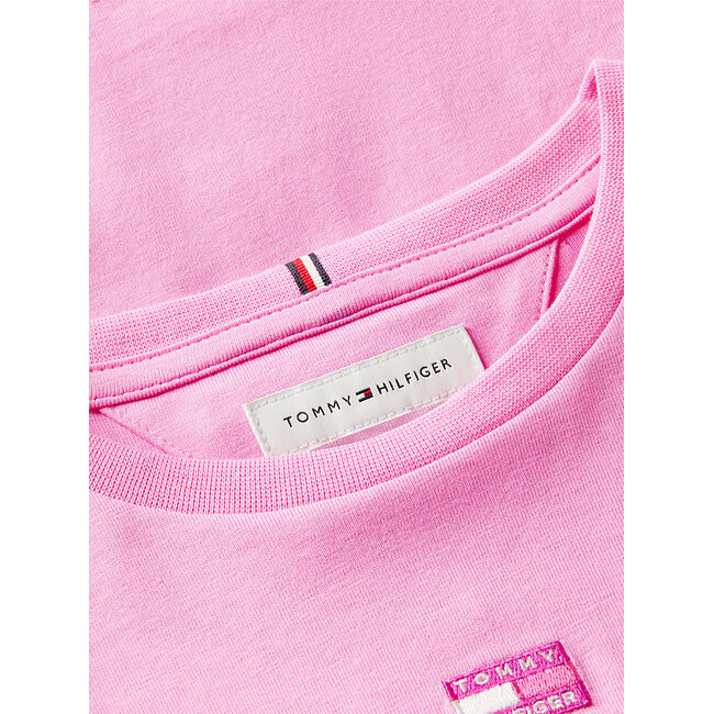 TONAL FLAG TEE S/S, TOU/Pink Daisy