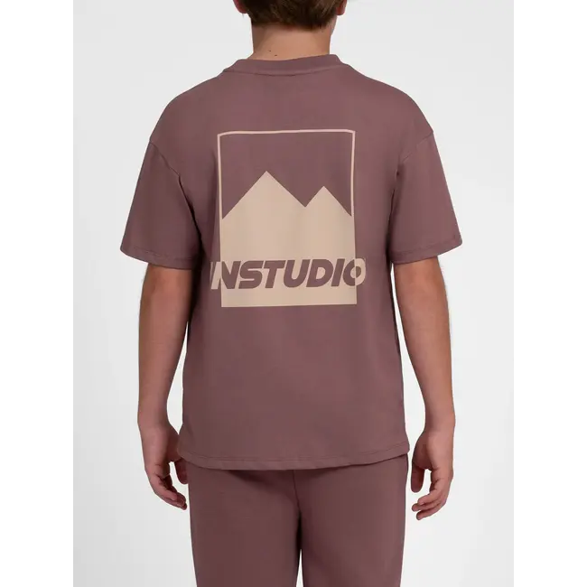 Neil Oversized T- Shirt 4802 Aubergine Brown