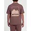 Neil Oversized T- Shirt 4802 Aubergine Brown