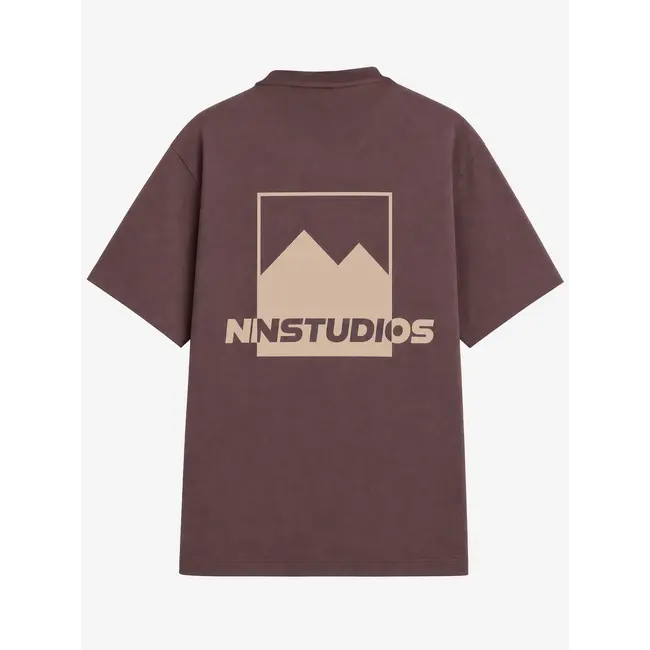 Neil Oversized T- Shirt 4802 Aubergine Brown
