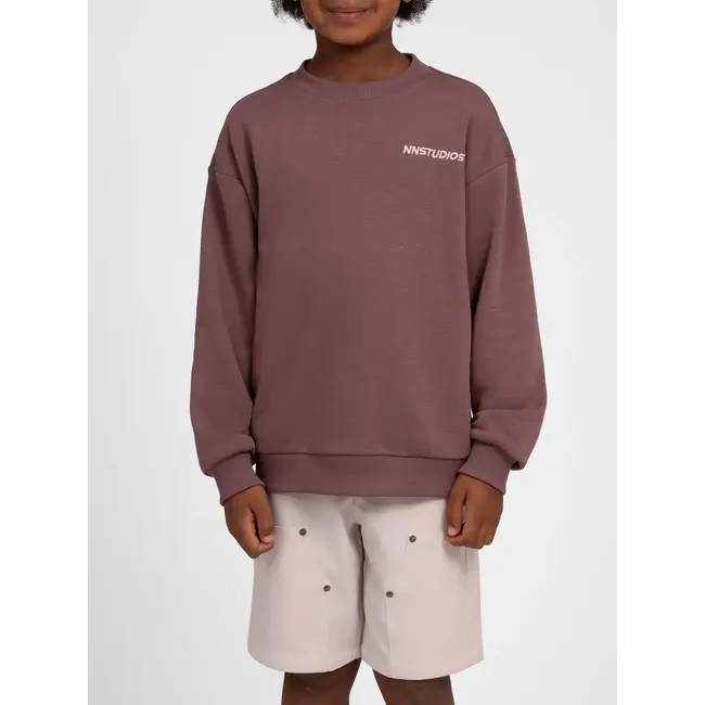 Neil Oversized Sweatshirt 4802 Aubergine Brown
