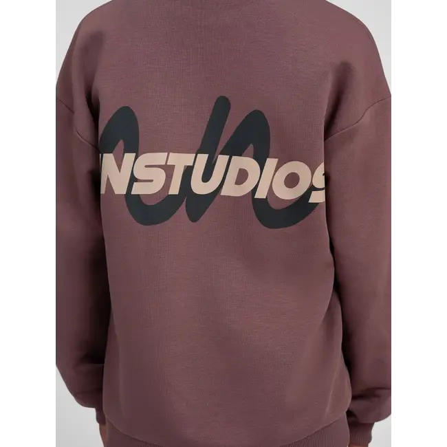 Neil Oversized Sweatshirt 4802 Aubergine Brown