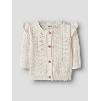 Lil'Atelier NBFJELA LS Knit Card Coconut Milk