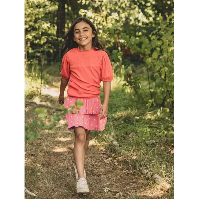 Little Smocked Top 226 Coral